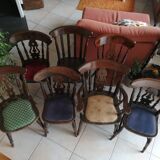 Bistro chairs and armchair