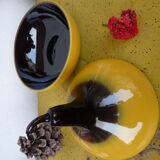 Pear-shaped soupiere vintage italian ceramic 70