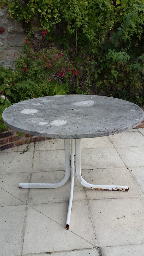 Table jardin ronde en marbre