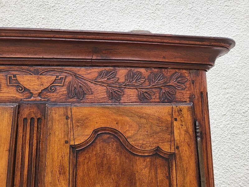 Wardrobe 2 doors louis xv walnut of the xix th siecle