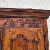 Wardrobe 2 doors louis xv walnut of the xix th siecle