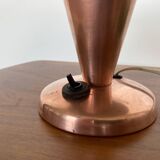 Petite lampe de table en laiton de style Bauhaus, Tchécoslovaquie, années 1940.