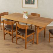 3236 møgensen dining chairs, børge mogensen, fredericia møbelfabrik