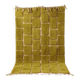Handmade pure wool rug in green, size 150/250 cm.