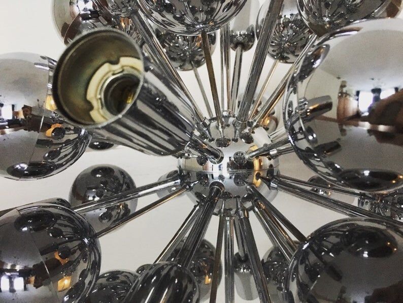 Mid Century Modern Sputnik wall lamp or flush light by Cosack