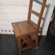 Solid oak step stool