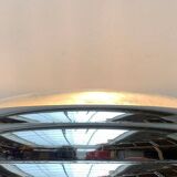 Art Deco table lamp in chrome and glass