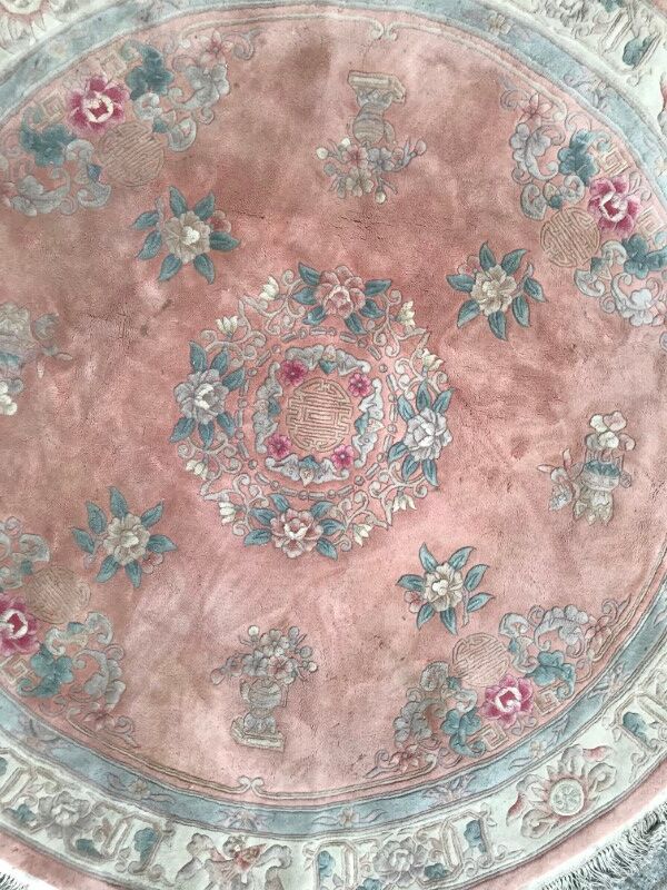 Vintage Chinese round 220 cm  carpet