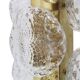 Pair of Murano glass and brass table lamps, Italy