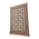 Classic Oriental Carpet Navy Blue and Burgundy Red