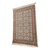Tapis Oriental Classique Bleu Marine et Rouge Bordeaux