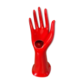Hand baguier and soliflore in vintage ceramic