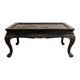 Table basse chinoise ancienne en bois noir et nacre
