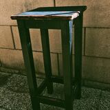 High patinated wooden stool