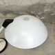 Large vintage table lamp in white metal