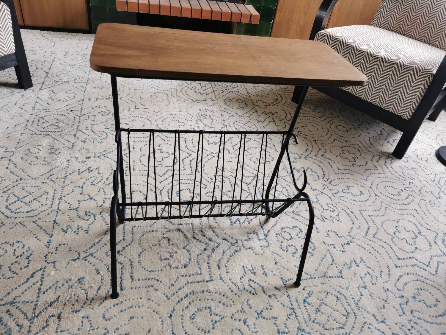 Vintage magazine rack from the 60s