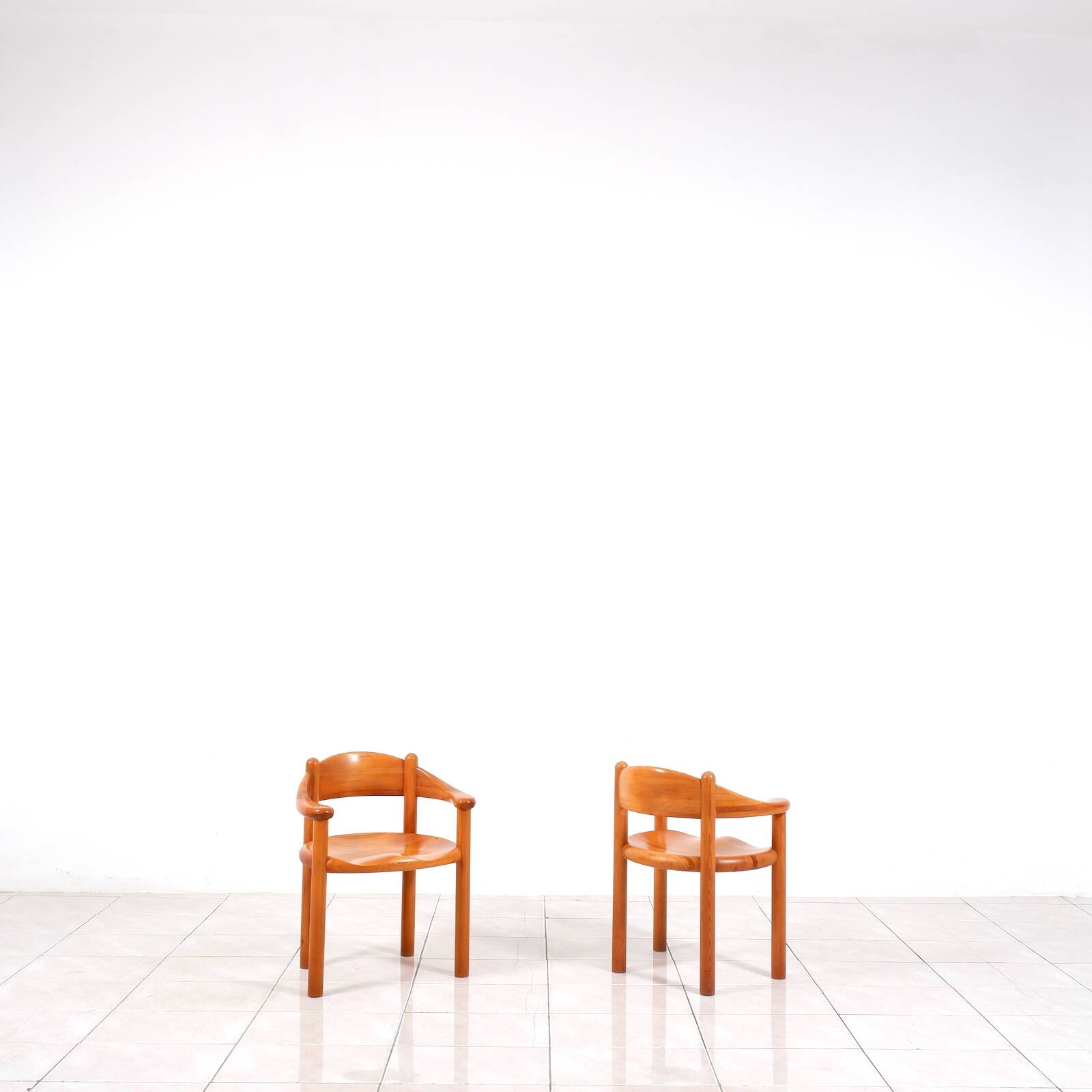 Set of 6 solid pinewood armchairs by Rainer Daumiller for Hirtshals Sawmill