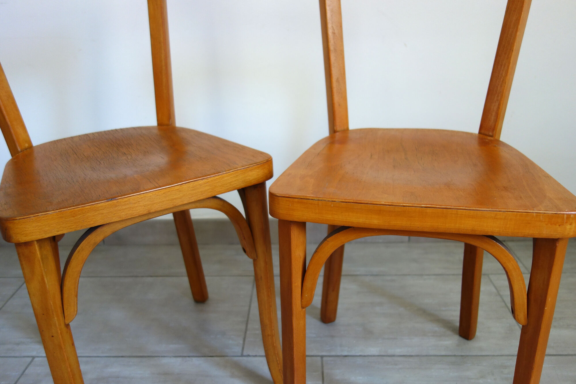 4 vintage bistro Baumann chairs