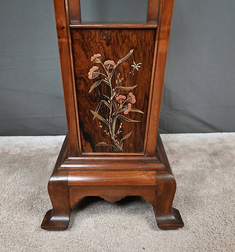Large Cherry & Walnut Stool, Asian style – Early 20th century