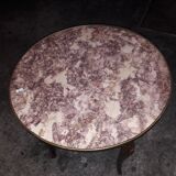 Table basse style Louis XV dessus marbre