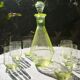 Art Deco liqueur service in opaline