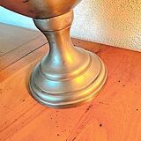 Lampe à pétrole étain Louis Houzeaux