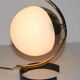 Lampe ou applique métal et opaline design années 50's