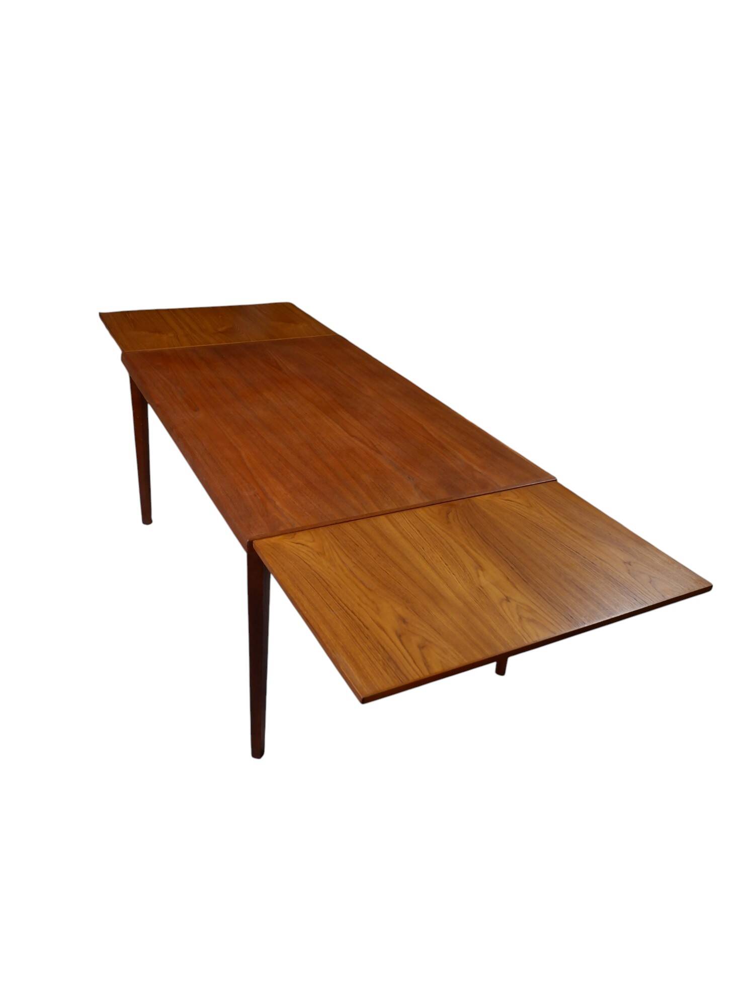 Extendable teak dining table, 1960s