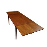 Extendable teak dining table, 1960s