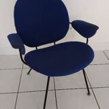 Vintage armchair 1950 gispen blue