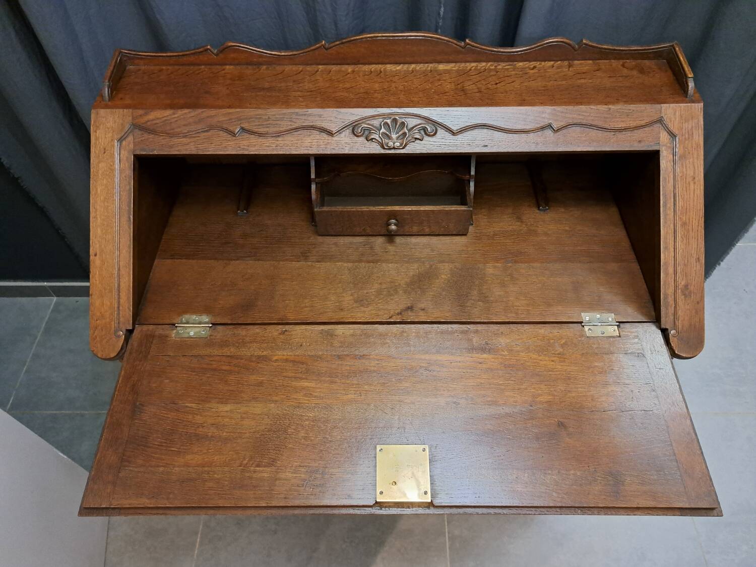 Louis XV style oak sloping desk