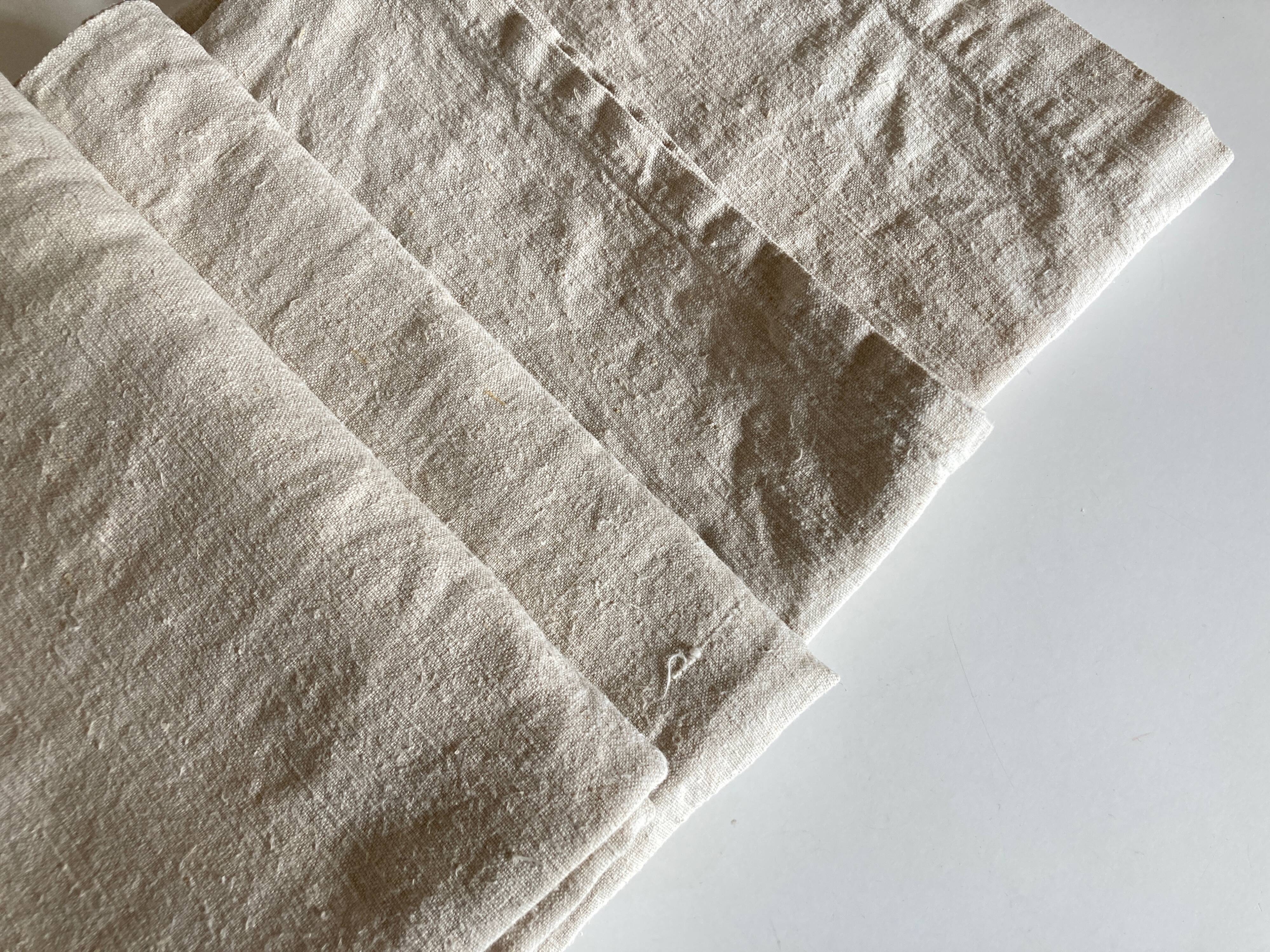 Farm tablecloth 19th in hemp canvas, reserve of trousseau L270cm