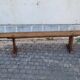 Brutalist farmhouse bench in solid oak 220 cm
