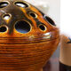 Ceramic flower-picnic vase of the potters of Accolay