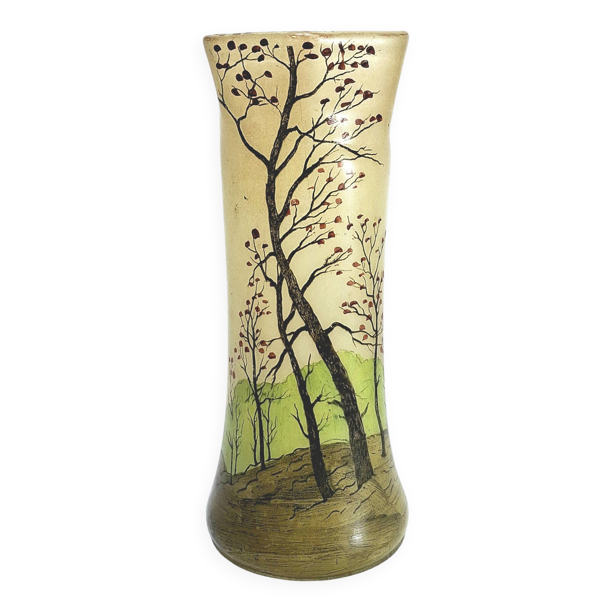Legras - enamelled vase