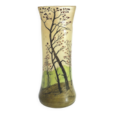 Legras - enamelled vase