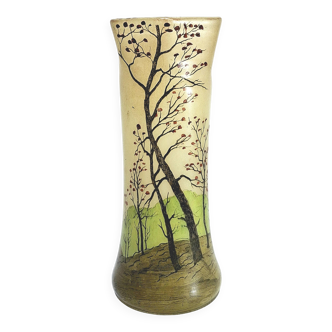 Legras - enamelled vase