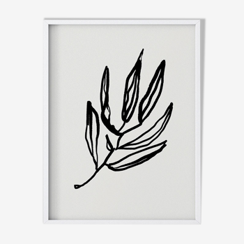 Botanical illustration giclee print, 50x70