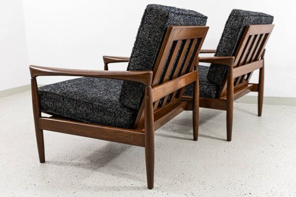 Fauteuil vintage IKEA ''Kolding'' par Erik Wørts pour IKEA, 1960, paire de 2