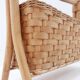 Vintage bamboo magazine rack in bohemian style - 1970s