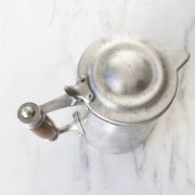 COFFEE POT in Aluminum and wood from the 1950s French Navy