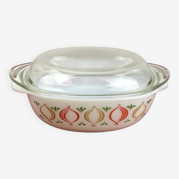 Cocotte pour four en opaline vintage Schott & Gen