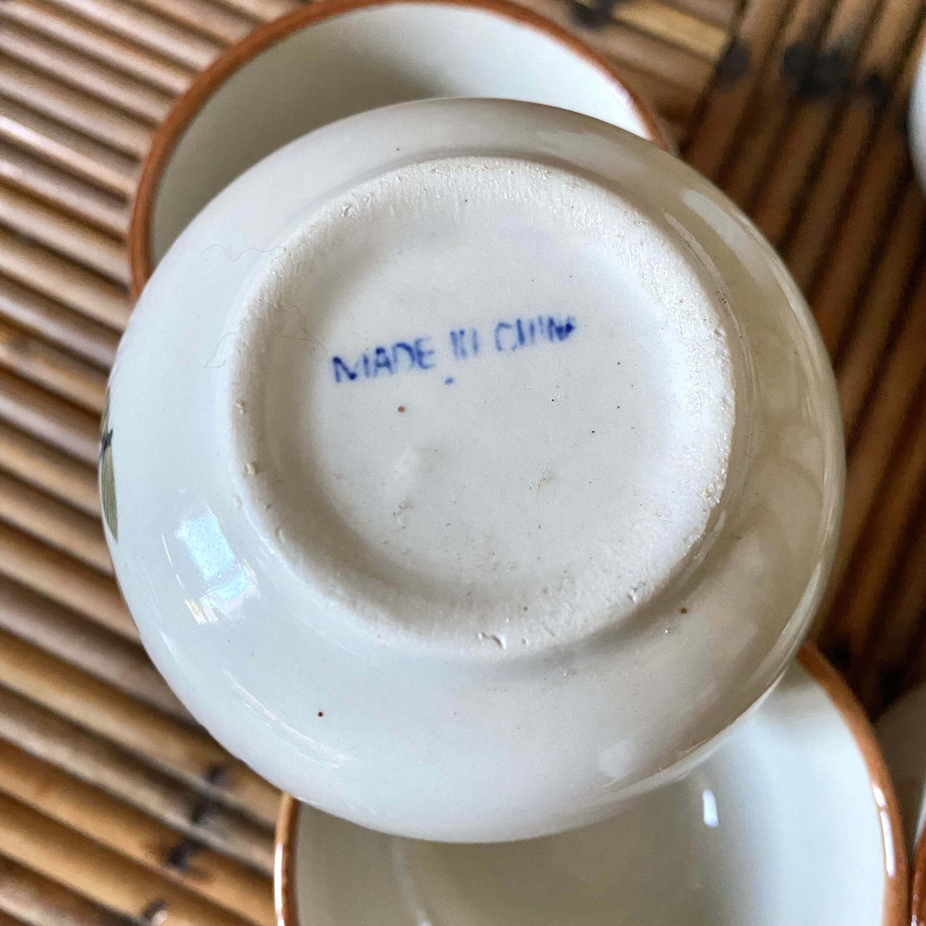 Vintage tea bowls