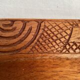 Tray in solid exotic wood