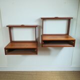 Pair of wall bedside tables