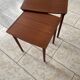 2 Danish teak nesting tables Mobelintarsia 60s