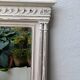 Shabby chic white patinated trumeau mirror – bevelled mirror