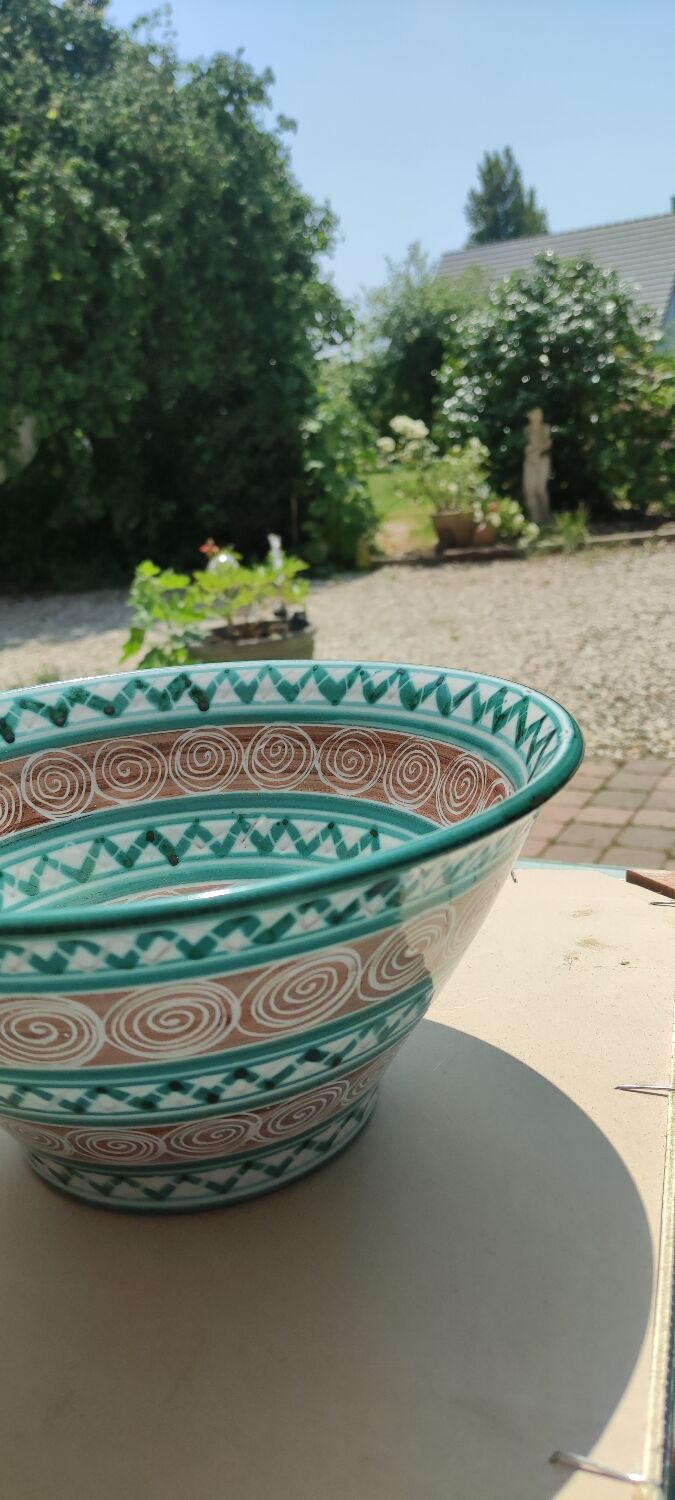 Vallauris salad bowl signed robert picault