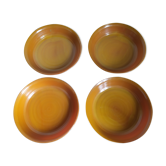 4 assiettes creuses arcopal model volcan