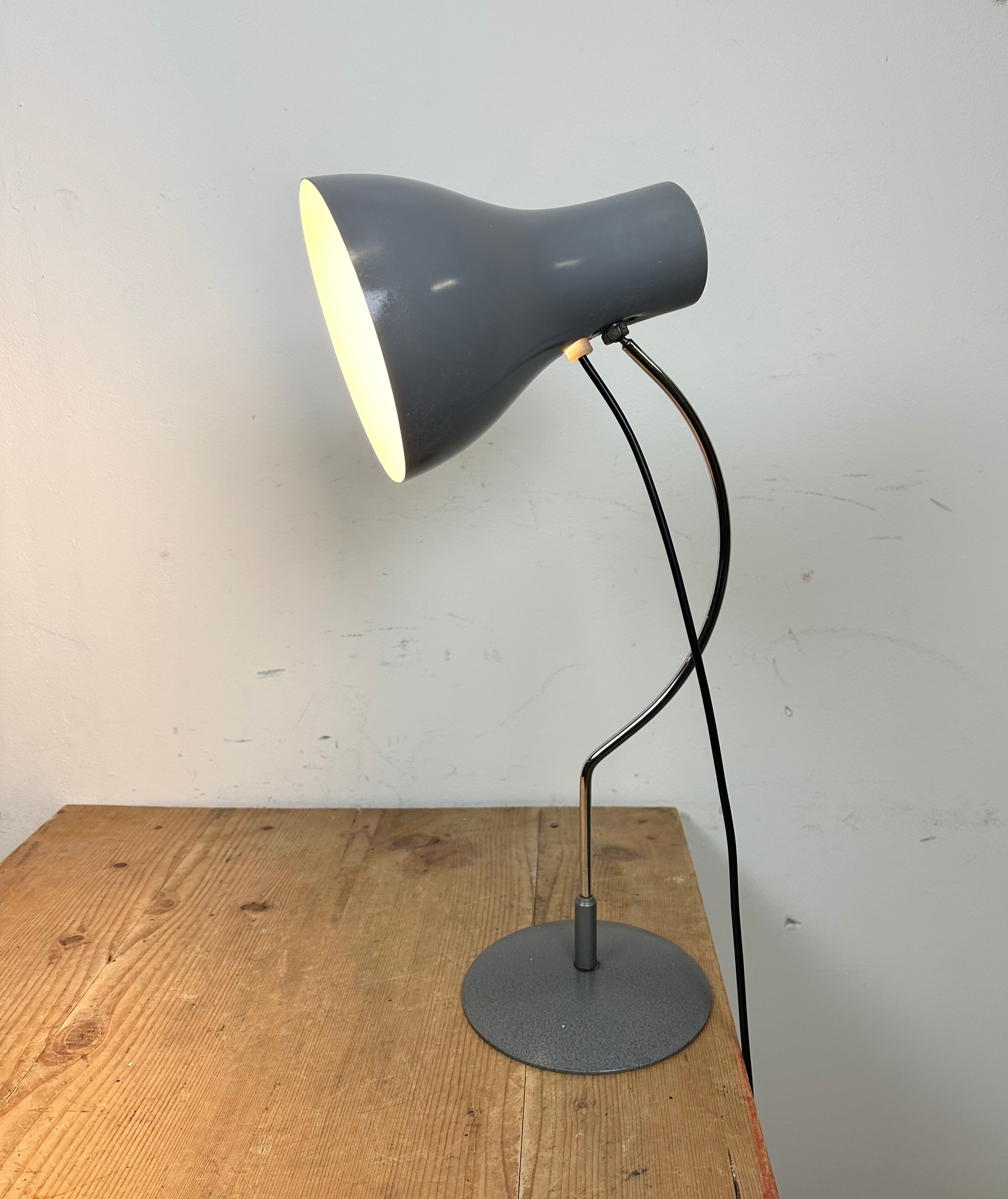 Grey Table Lamp by Josef Hurka for Napako, 1960s
